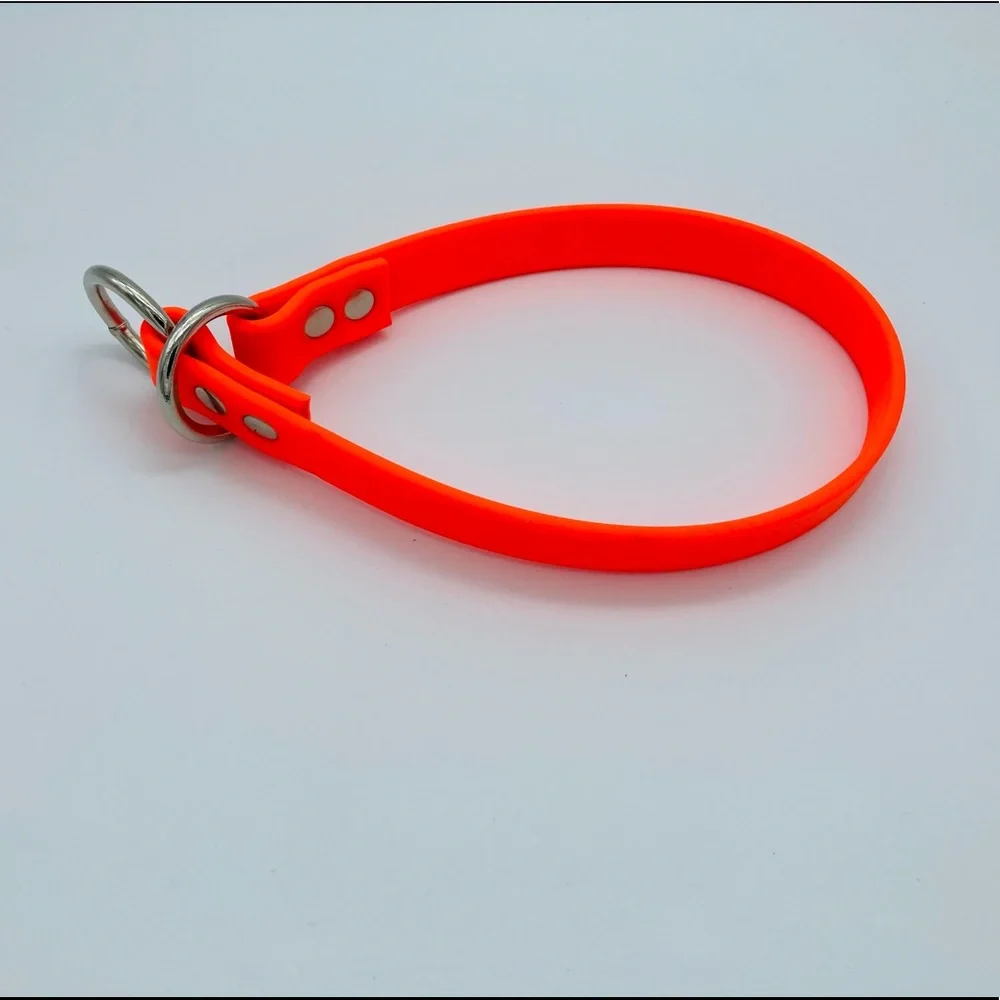 NEW ORANGE BIOTHANE DOG COLLAR